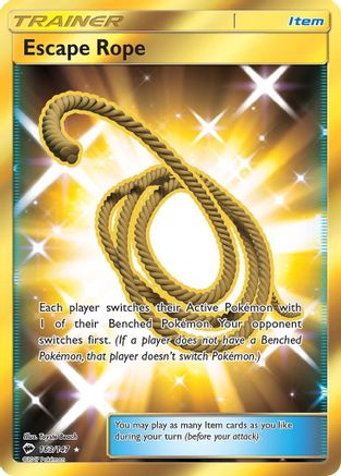 Image of Escape Rope (Secret) 163/147  - Holofoil SM  Burning Shadows - Secret Rare