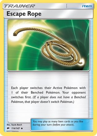 Image of Escape Rope 114/147  SM  Burning Shadows - Uncommon