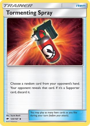 Image of Tormenting Spray 125/147  SM  Burning Shadows - Uncommon