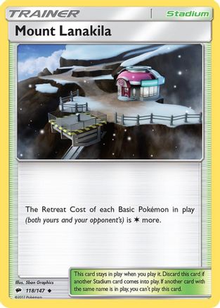 Image of Mount Lanakila 118/147  SM  Burning Shadows - Uncommon