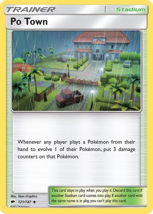 Image of Po Town 121/147  SM  Burning Shadows - Uncommon