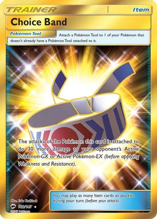 Image of Choice Band (Secret) 162/147  - Holofoil SM  Burning Shadows - Secret Rare