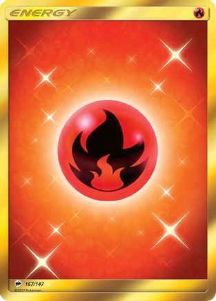 Image of Fire Energy (Secret) 167/147  - Holofoil SM  Burning Shadows - Secret Rare