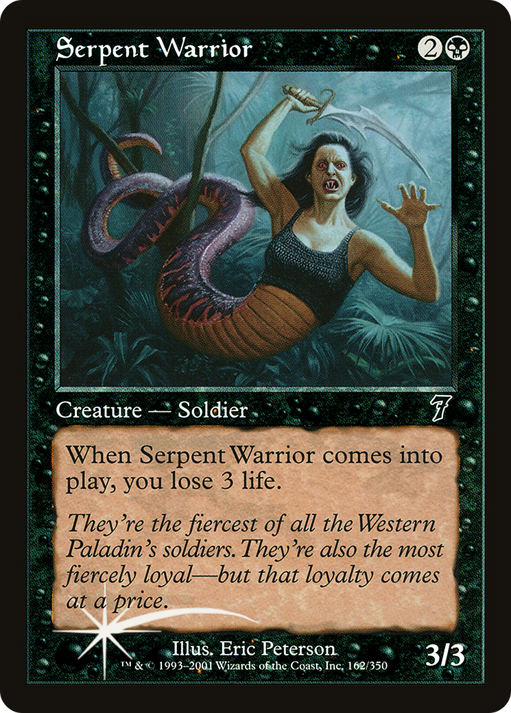 Image of Serpent Warrior (7ED-162) - 7th Edition Foil