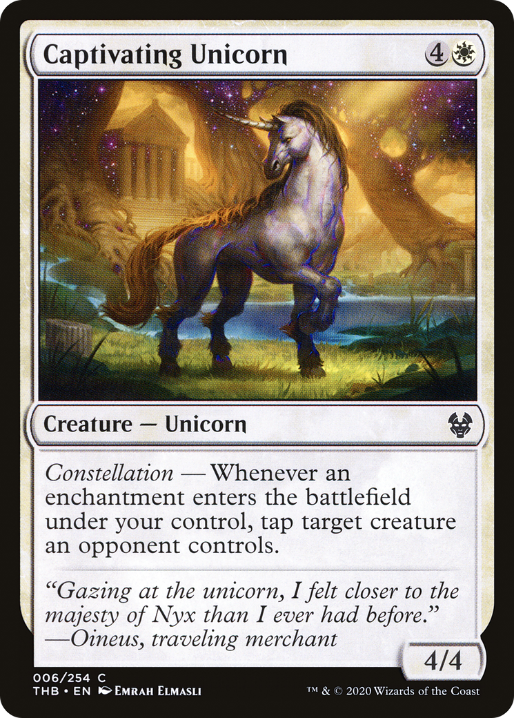 Image of Captivating Unicorn (THB-006) - Theros Beyond Death