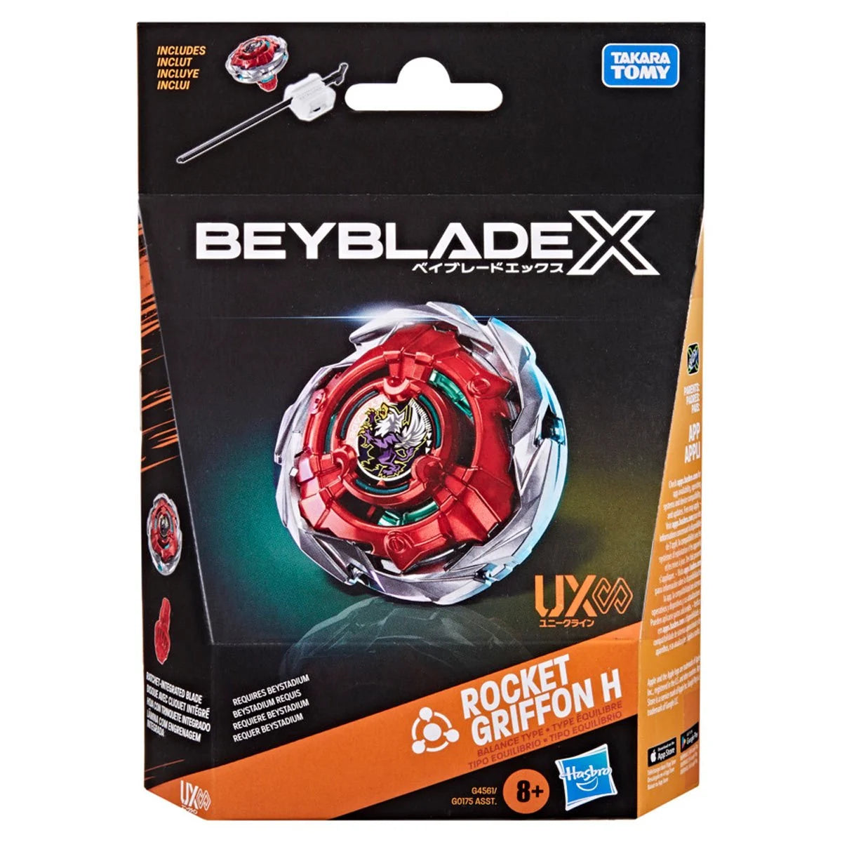 Image of Beyblade X Rocket Griffon H UX Infinity Starter Pack Set
