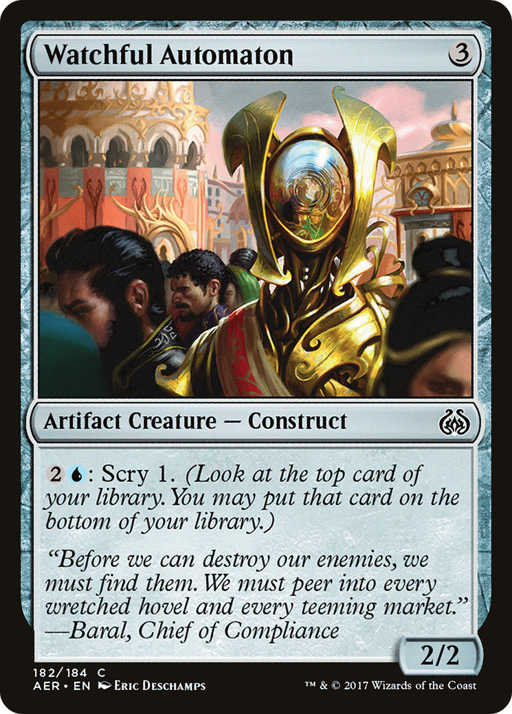 Image of Watchful Automaton (AER-182) - Aether Revolt Foil