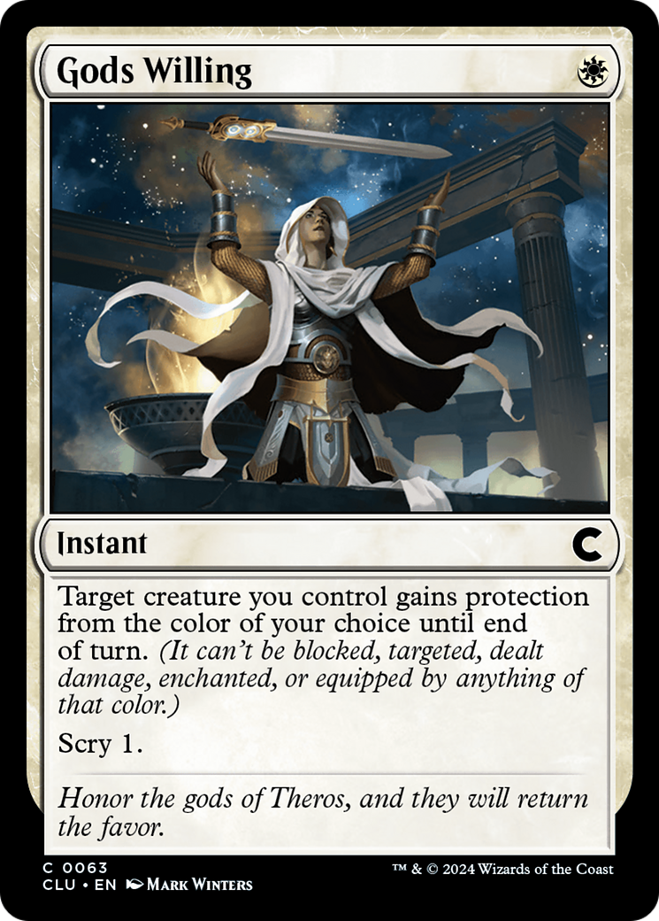 Image of Gods Willing (CLU-063) - Ravnica: Clue Edition