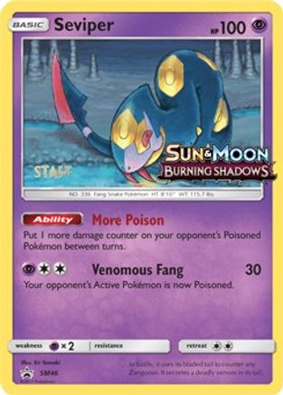 Image of Seviper SM46  - Holofoil SM Promos - Uncommon