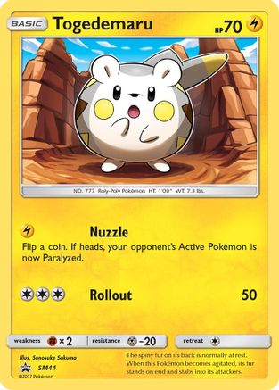 Image of Togedemaru SM44  - Holofoil SM Promos - Promo