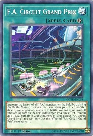 Image of F.A. Circuit Grand Prix (COTD-EN088) - Code of the Duelist Unlimited