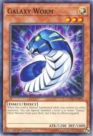 Image of Galaxy Worm (COTD-EN094) - Code of the Duelist Unlimited