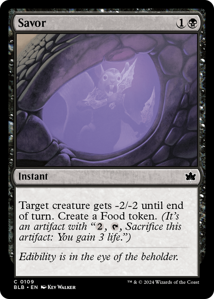Image of Savor (BLB-109) - Bloomburrow