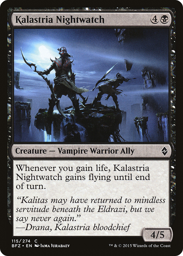 Image of Kalastria Nightwatch (BFZ-115) - Battle for Zendikar Foil