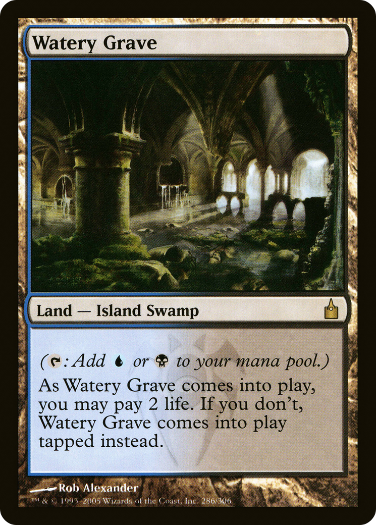 Image of Watery Grave (RAV-286) - Ravnica: City of Guilds Foil