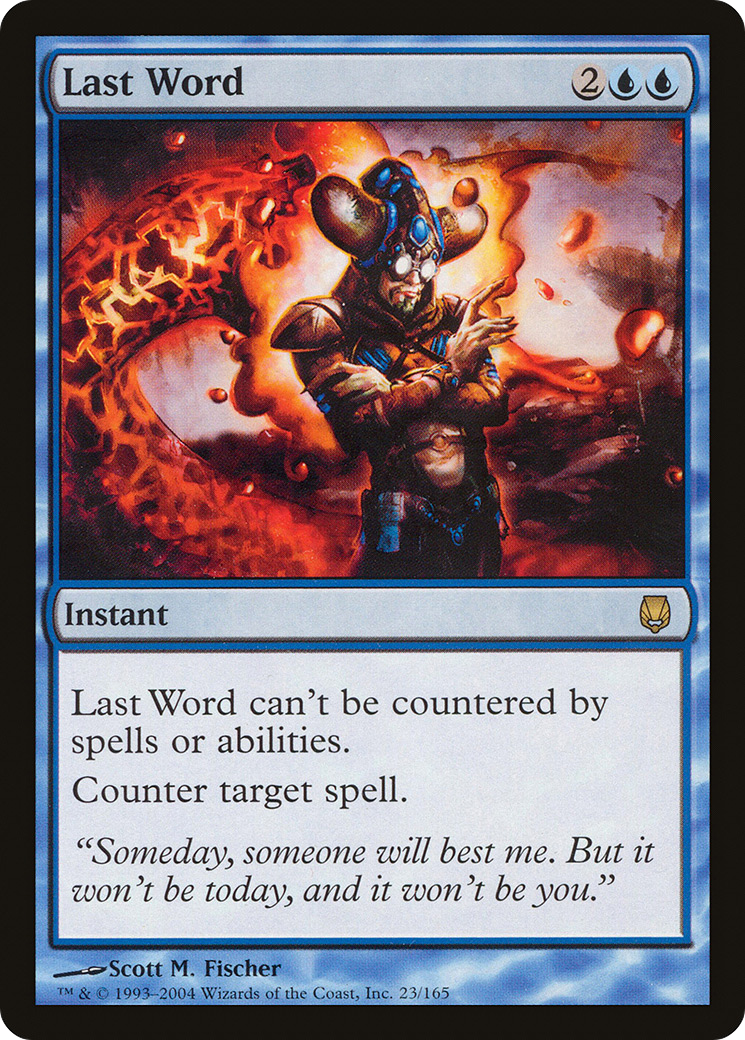 Image of Last Word (DST-023) - Darksteel Foil