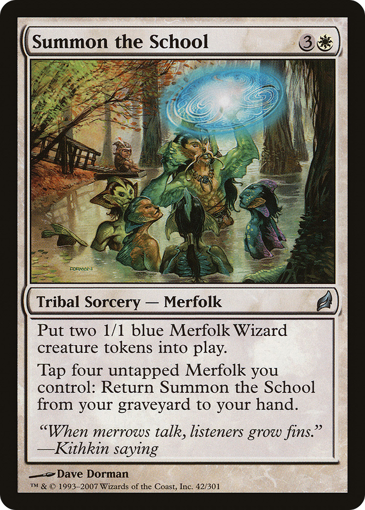 Image of Summon the School (LRW-042) - Lorwyn Foil