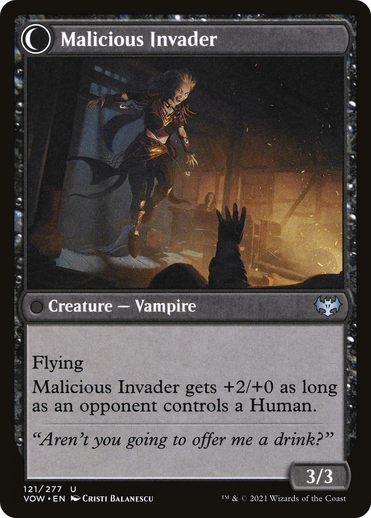 Image of Innocent Traveler (VOW-121) - Innistrad: Crimson Vow: (Double Faced Transform)