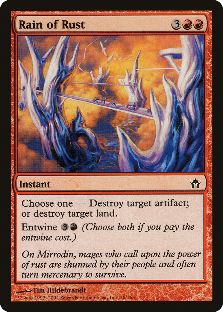 Image of Rain of Rust (5DN-076) - Fifth Dawn Foil