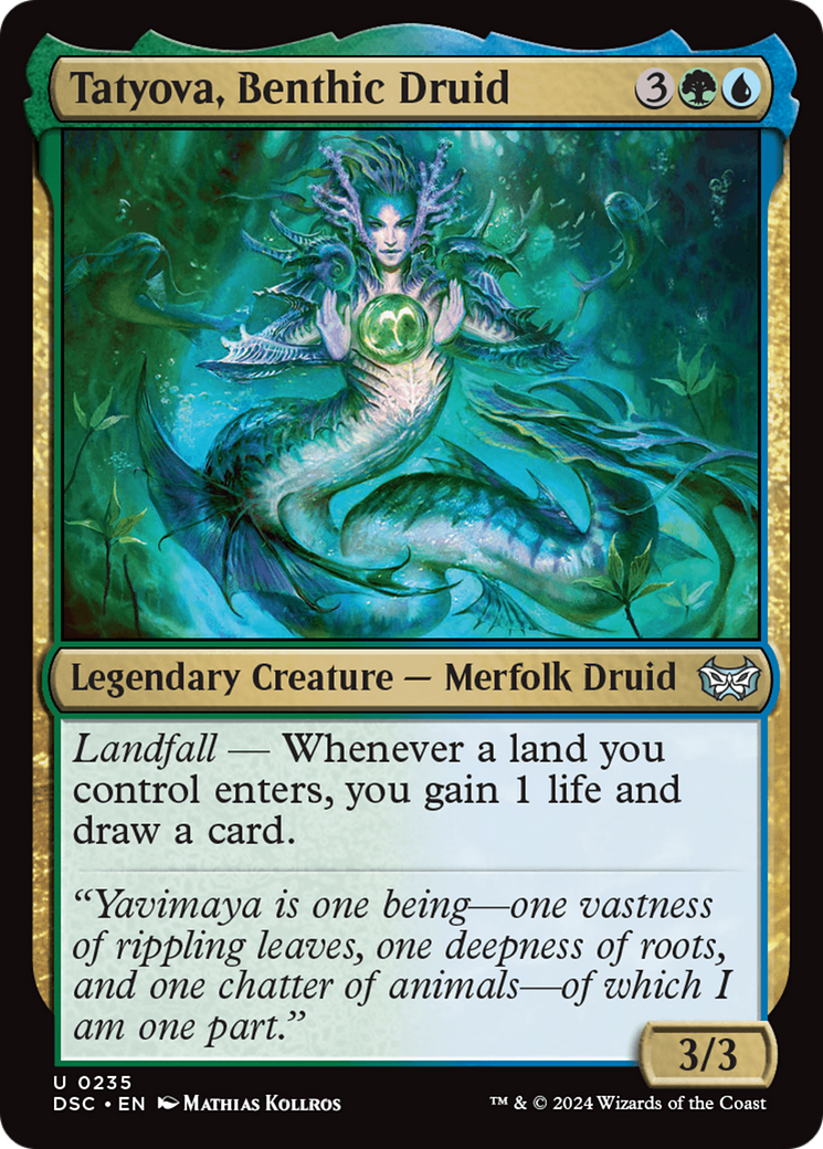 Image of Tatyova, Benthic Druid (DSC-235) - Duskmourn: House of Horror Commander