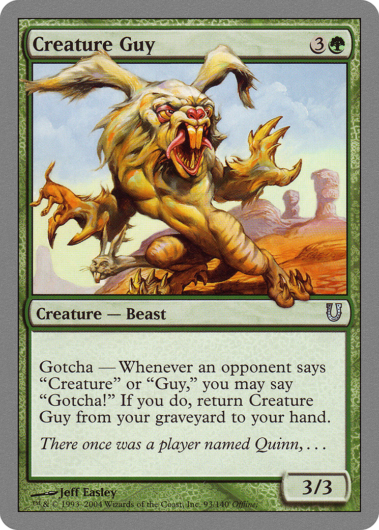 Image of Creature Guy (UNH-093) - Unhinged