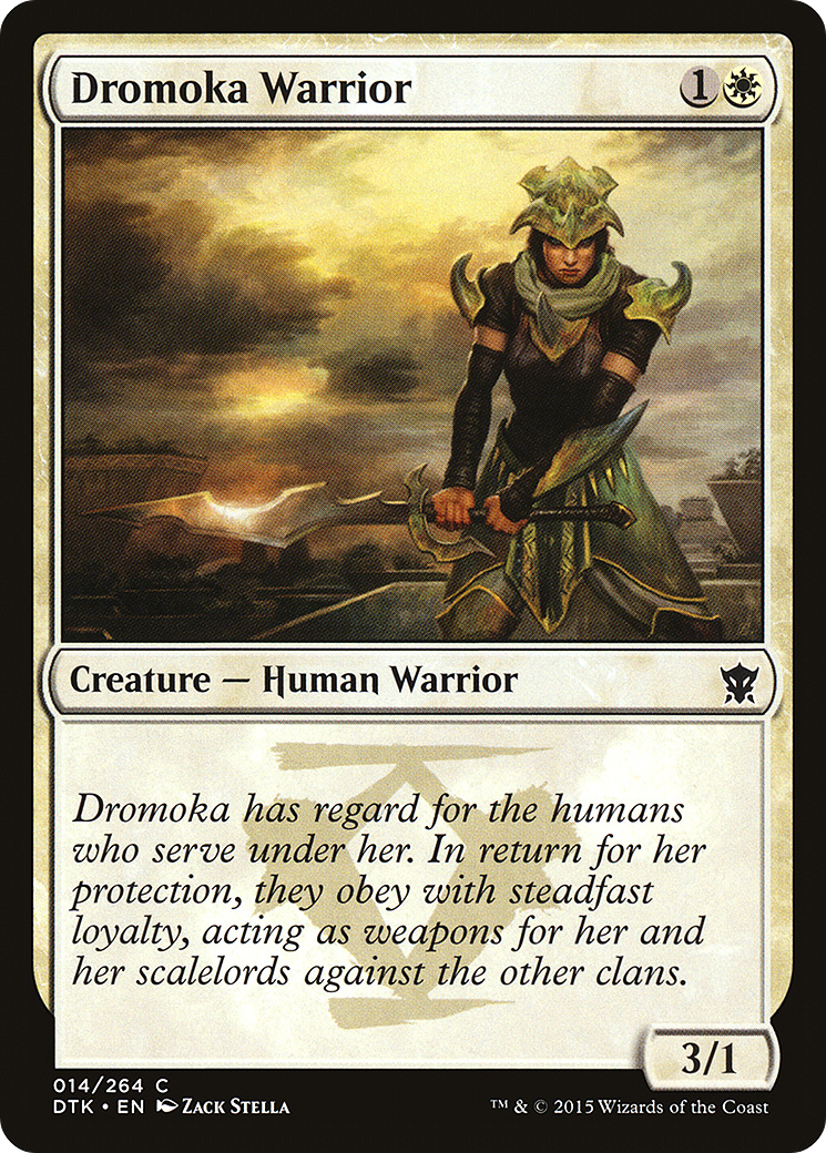 Image of Dromoka Warrior (DTK-014) - Dragons of Tarkir Foil