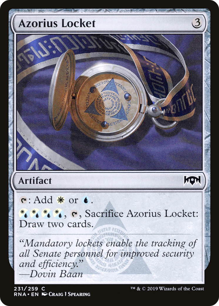 Image of Azorius Locket (RNA-231) - Ravnica Allegiance Foil