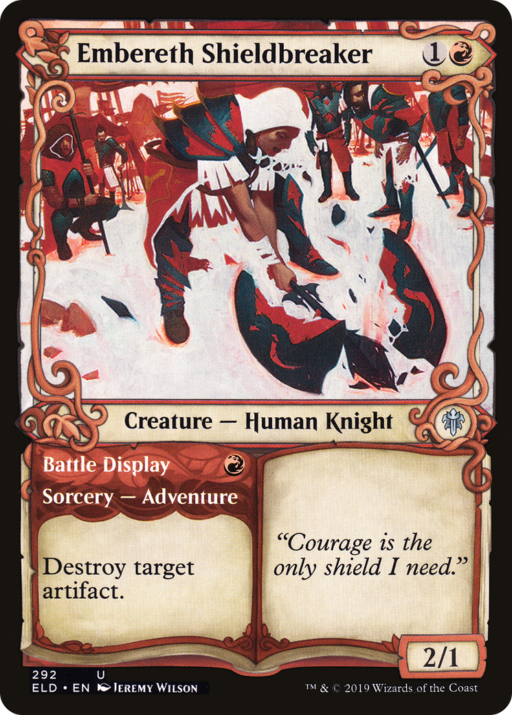 Image of Embereth Shieldbreaker (Showcase) (ELD-292) - Throne of Eldraine: (Showcase) Foil