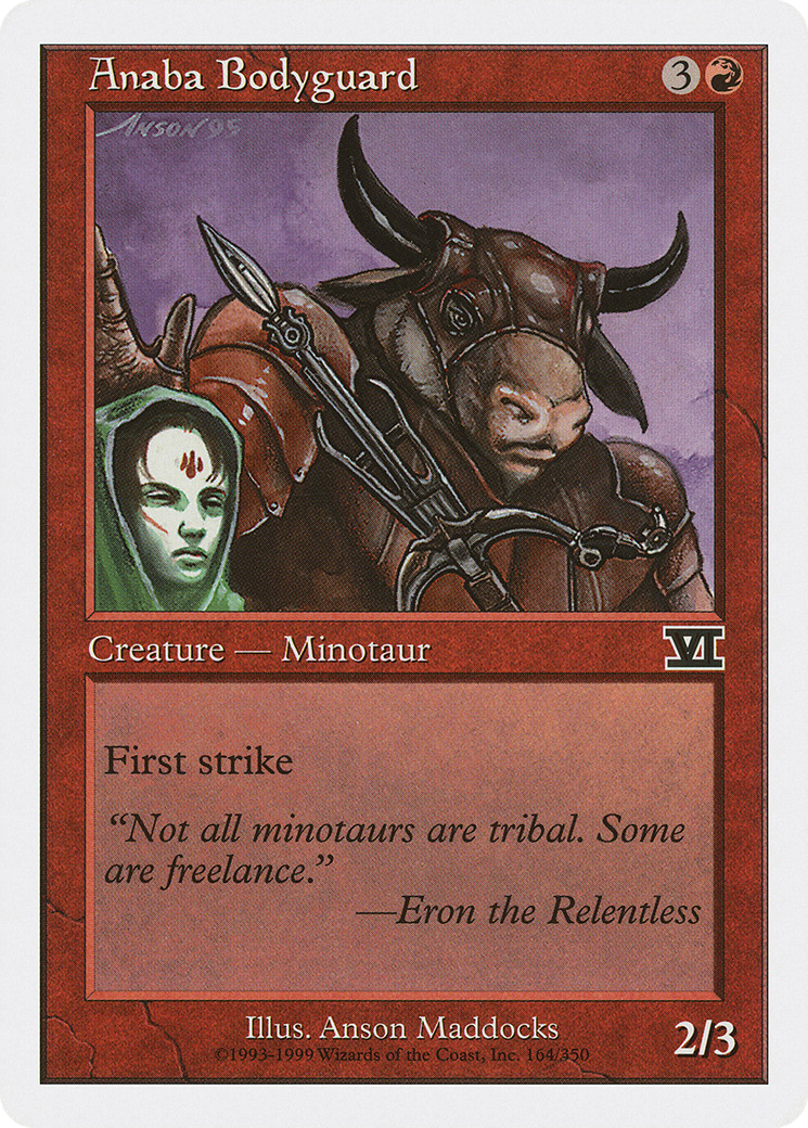 Image of Anaba Bodyguard (6ED-164) - Classic Sixth Edition