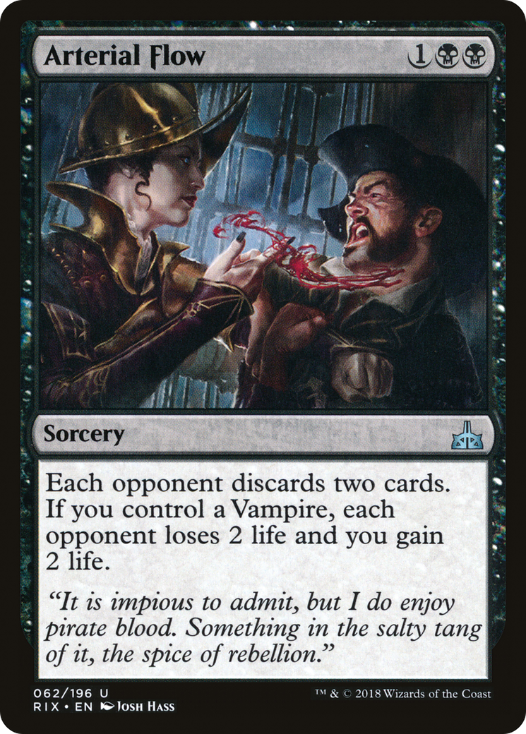 Image of Arterial Flow (RIX-062) - Rivals of Ixalan Foil