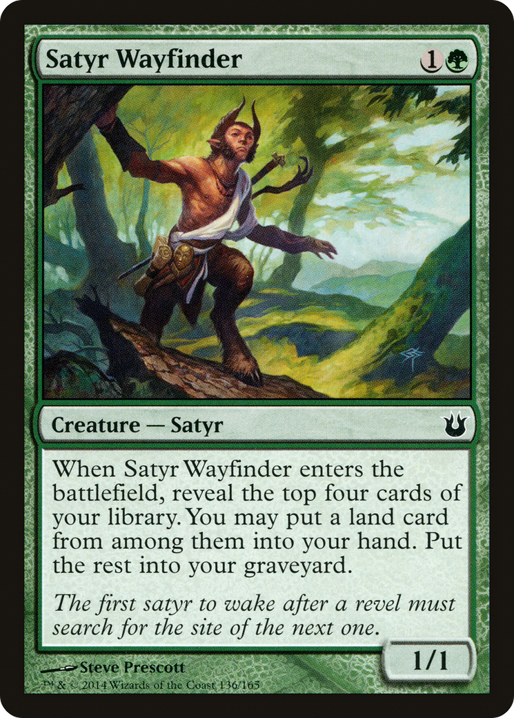 Image of Satyr Wayfinder (BNG-136) - Born of the Gods