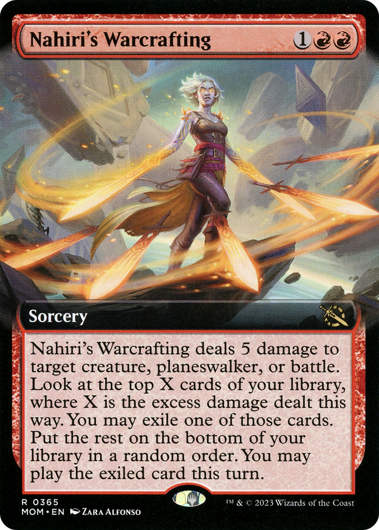 Image of Nahiri's Warcrafting (Extended Art) (MOM-365) - March of the Machine: (Extended Art)