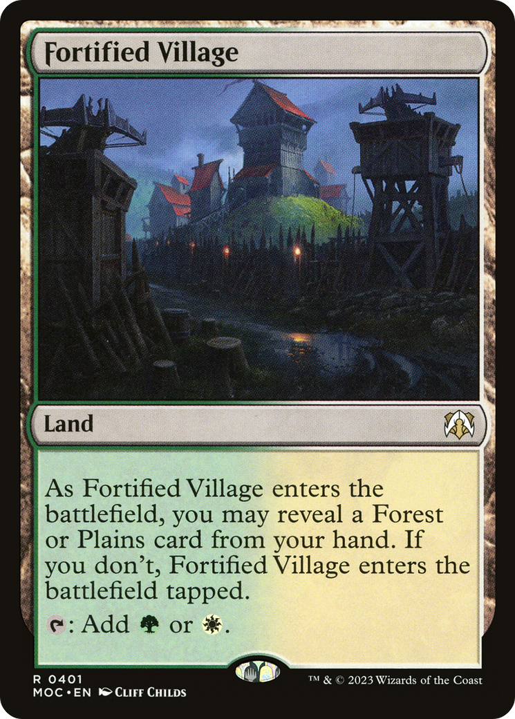Image of Fortified Village (MOC-401) - March of the Machine Commander