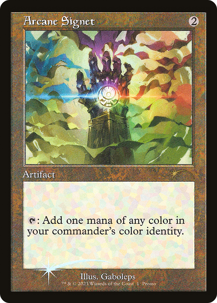 Image of Arcane Signet (Retro Frame) (MFP-001) - 30th Anniversary Misc Promos Foil