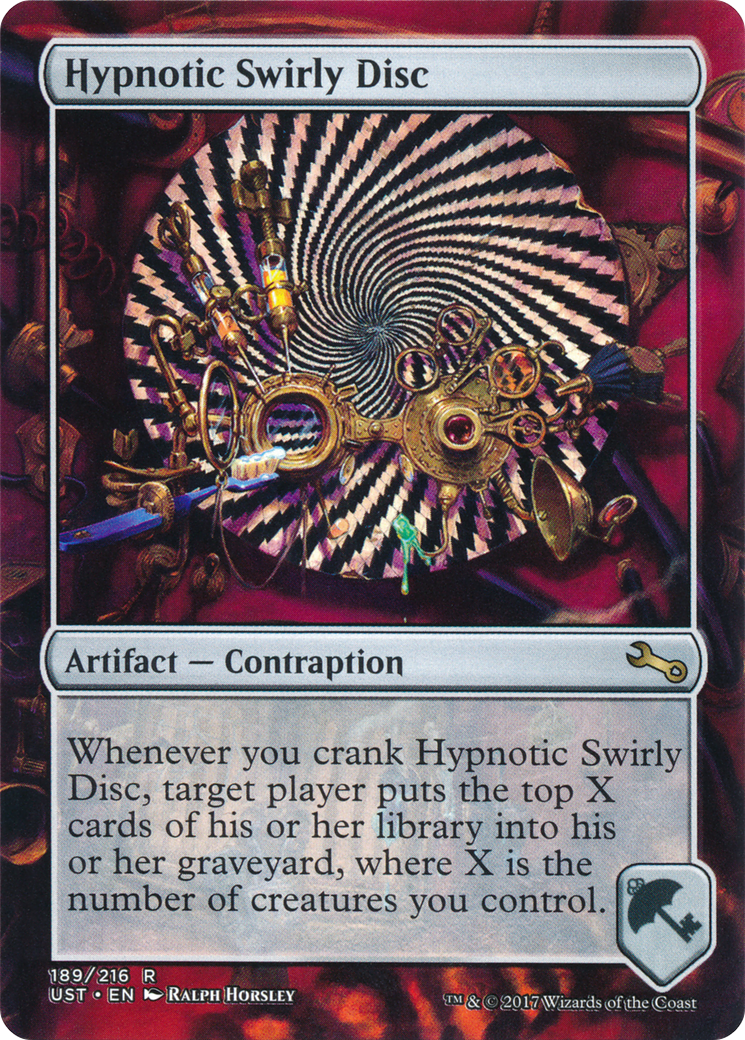 Image of Hypnotic Swirly Disc (UST-189) - Unstable (Borderless) Foil