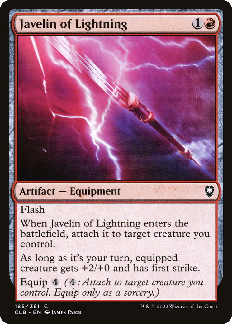 Image of Javelin of Lightning (CLB-185) - Commander Legends: Battle for Baldur's Gate