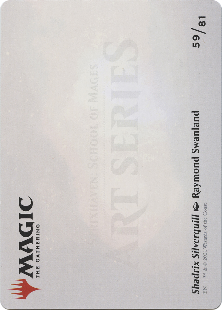 Image of Shadrix Silverquill // Shadrix Silverquill (ASTX-059) - Strixhaven Art Series (Borderless)