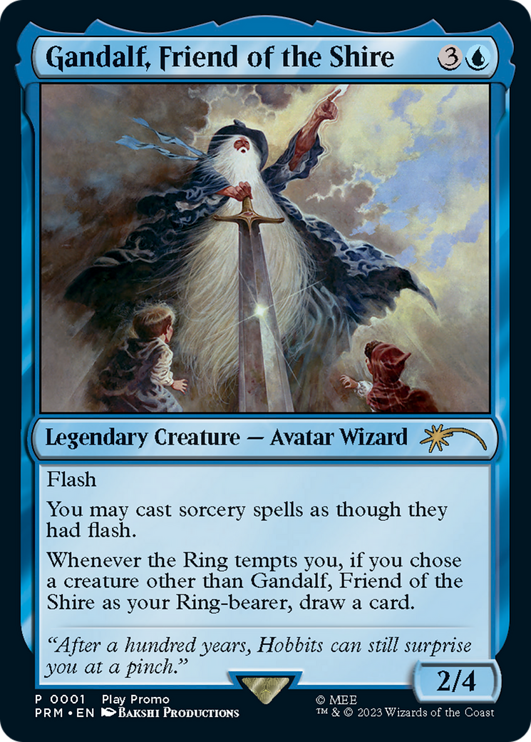 Image of Gandalf, Friend of the Shire (PLAY-001) - MagicFest 2023 Foil