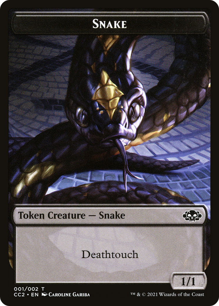 Image of Snake // Zombie (CC2-009) - Commander Collection: Black Foil