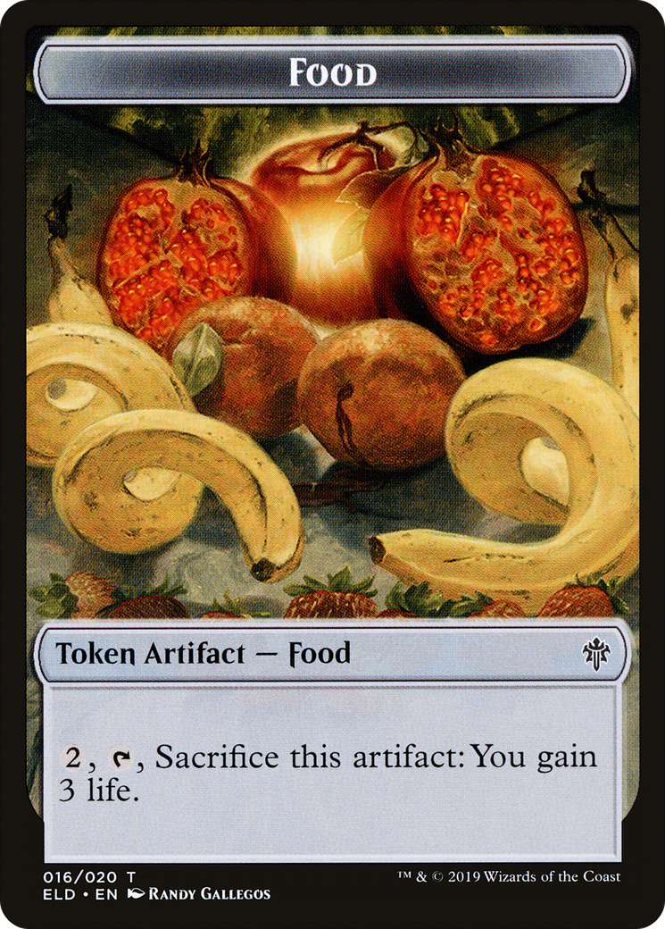 Image of Food (TELD-016) - Throne of Eldraine Tokens Foil