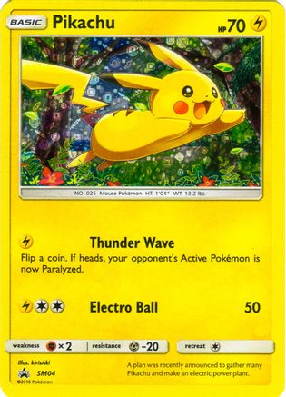 Image of Pikachu SM04  - Holofoil Miscellaneous Cards & Products - Promo