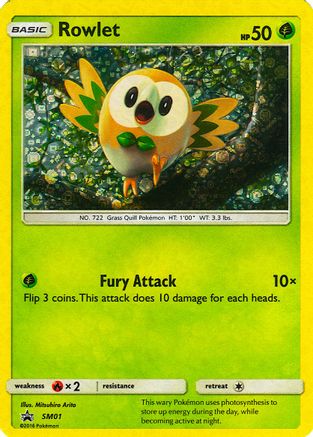 Image of Rowlet SM01  - Holofoil Miscellaneous Cards & Products - Promo