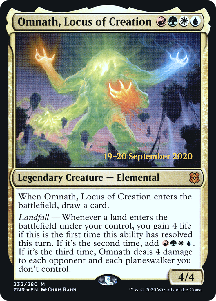 Image of Omnath, Locus of Creation (PRE-232) - Zendikar Rising Promos Foil