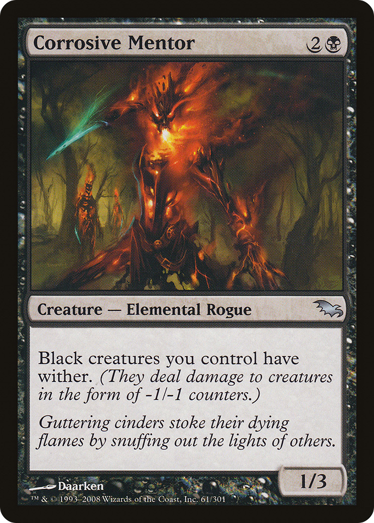 Image of Corrosive Mentor (SHM-061) - Shadowmoor Foil
