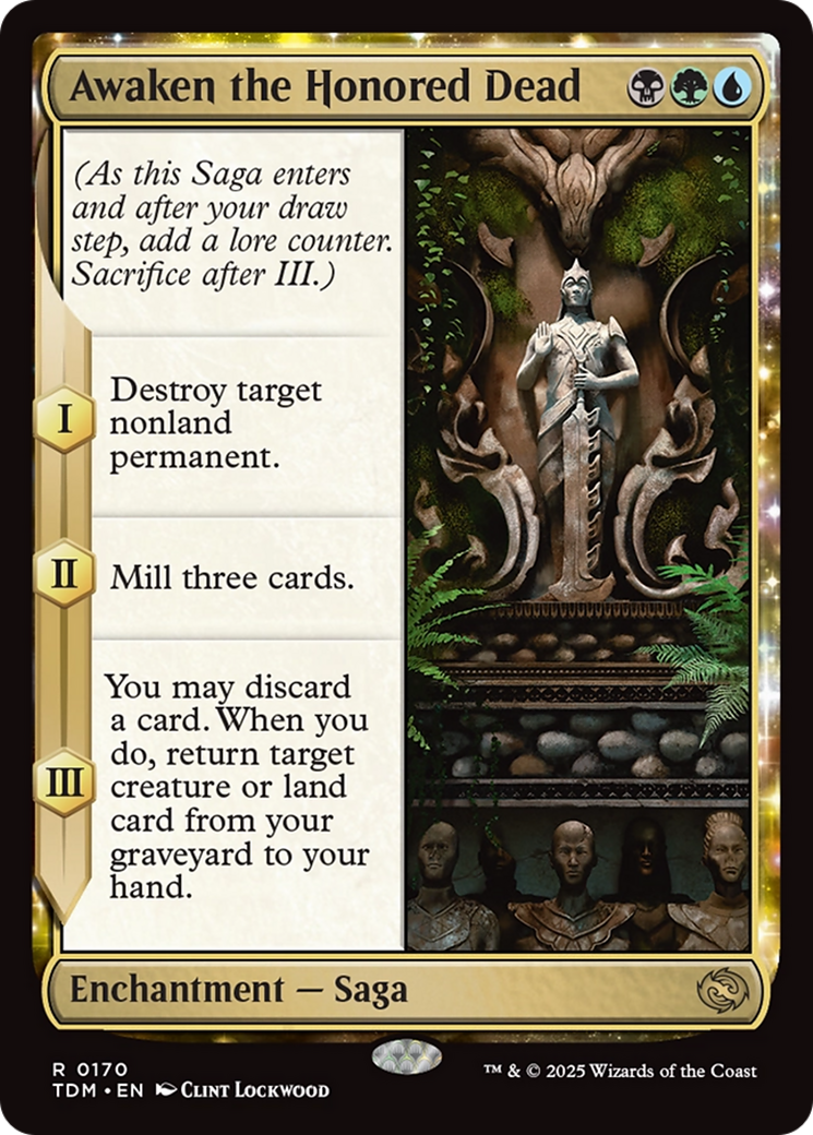 Image of Awaken the Honored Dead (TDM-170) - Tarkir: Dragonstorm: (enchantment)
