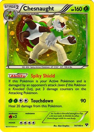 Image of Chesnaught 014/146  - Holofoil Blister Exclusives - Promo