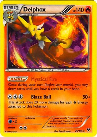 Image of Delphox 026/146  - Holofoil Blister Exclusives - Promo