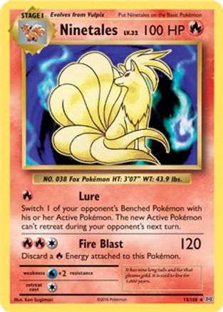 Image of Ninetales 015/108  Deck Exclusives - Rare