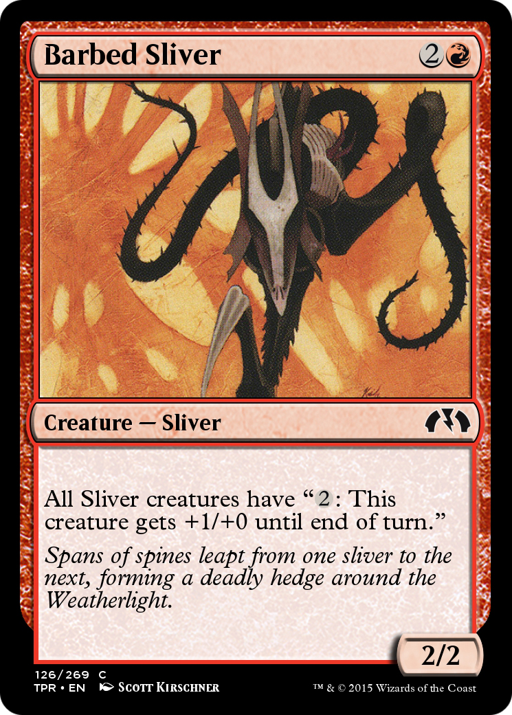 Image of Barbed Sliver (TPR-126) - Tempest Remastered Foil