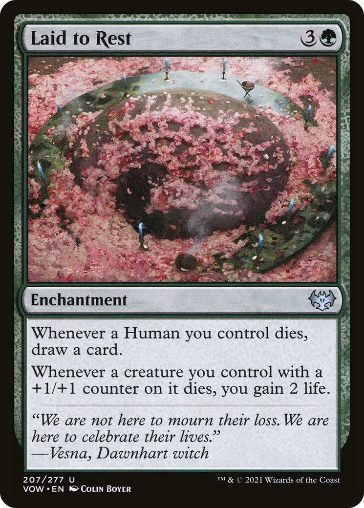 Image of Laid to Rest (VOW-207) - Innistrad: Crimson Vow Foil